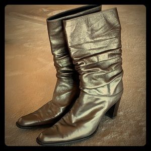 Silver fashion boots